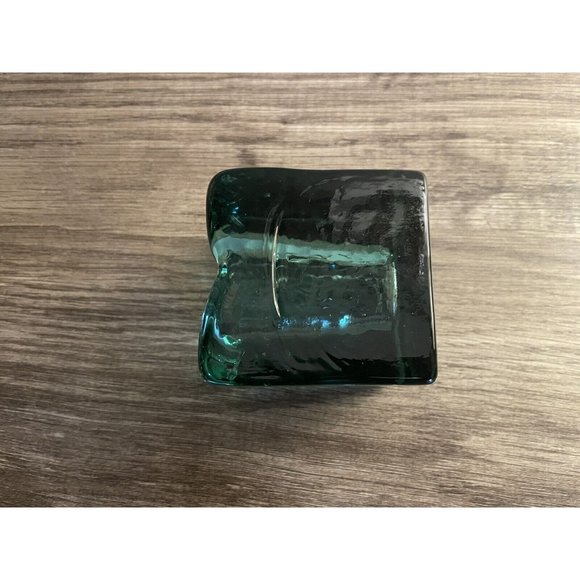 blenko glass candle holder - Picture 2 of 4